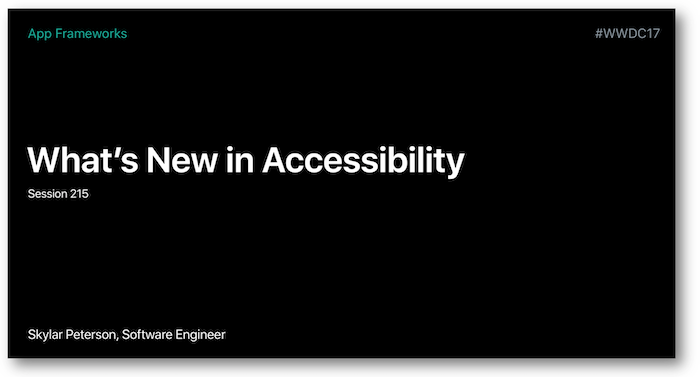 Access to what's new in accessibility