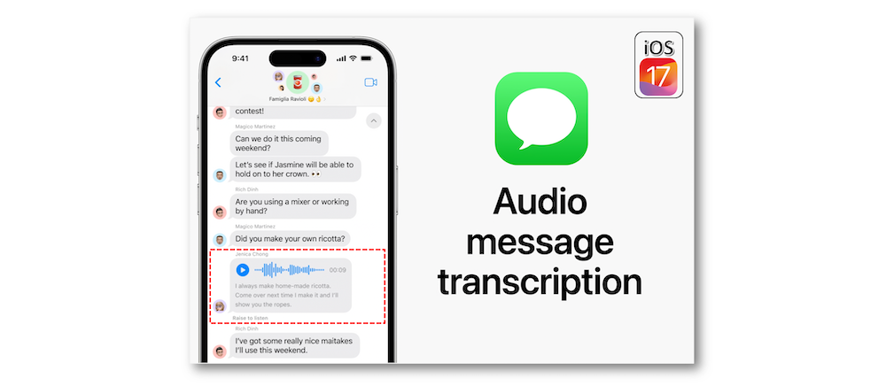 audio message transcription