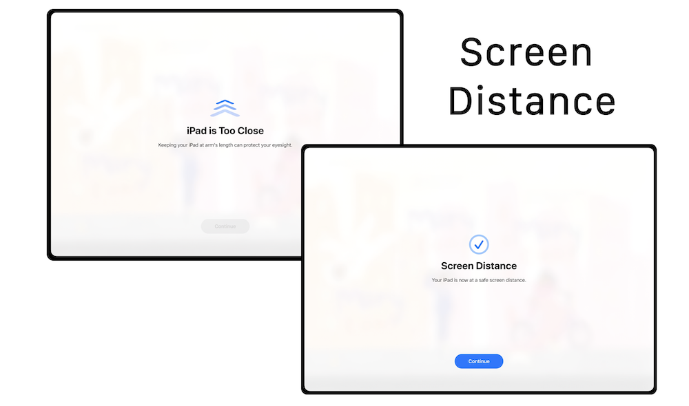 screen distance feature