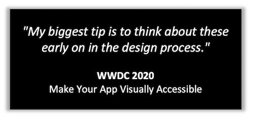 Access to the WWDC video that explains the importance of the dynamic type feature as a major step in the project process