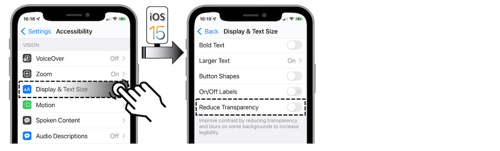 iOS design criteria - Orange digital accessibility guidelines