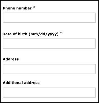screenshot of a valid form
