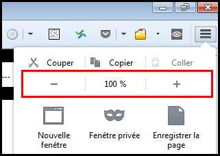 screenshot Zoom settings In Firefox