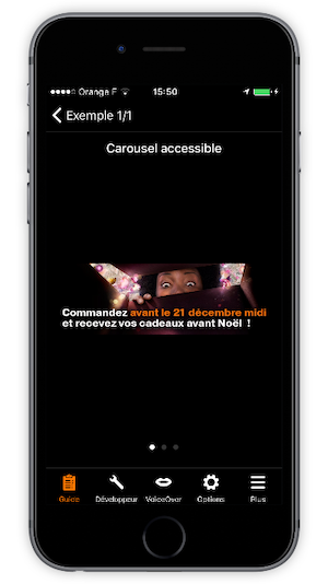 exemple de scroll horizontal accessible